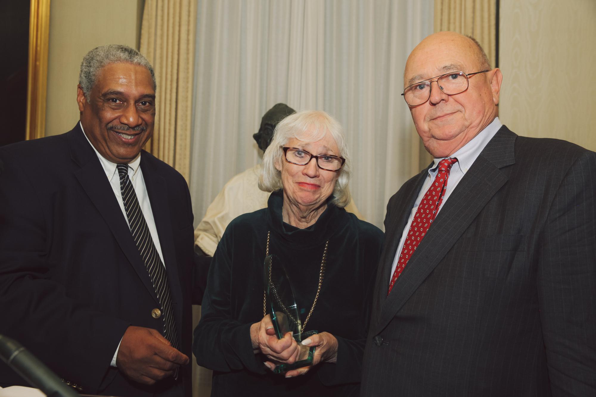 Ralph McCloud with Vicki and Syl Schieber at &quot;justice reimagined&quot;