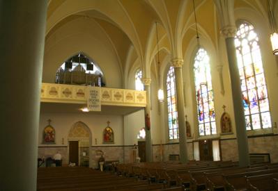 Our Lady of the Holy Cross Catholic Church in Baden, Missouri