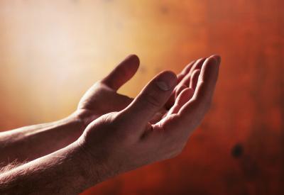 hands in gesture of gratitude