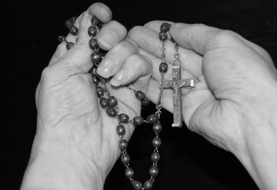 Rosary in hands